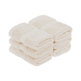 Superior Madison Egyptian Cotton Plush Face Towel Washcloth Set of 6